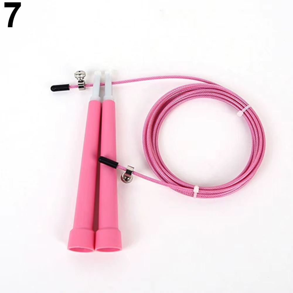 Speed Wire Skipping Adjustable Jump Rope Fitness Sport Exercise Cardio Tool